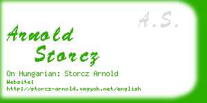 arnold storcz business card